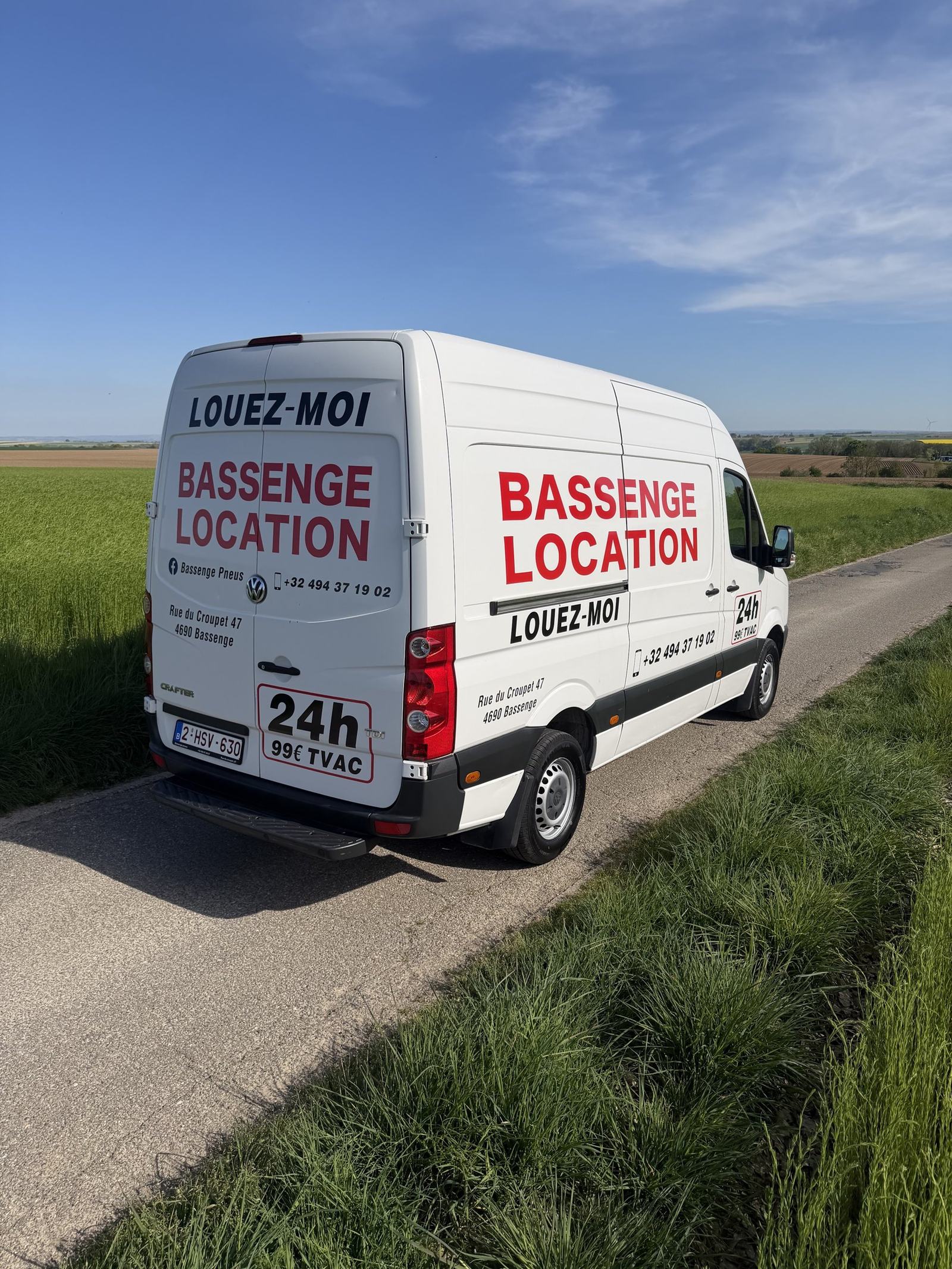 Le Volkswagen Crafter, porte latérale et arrière